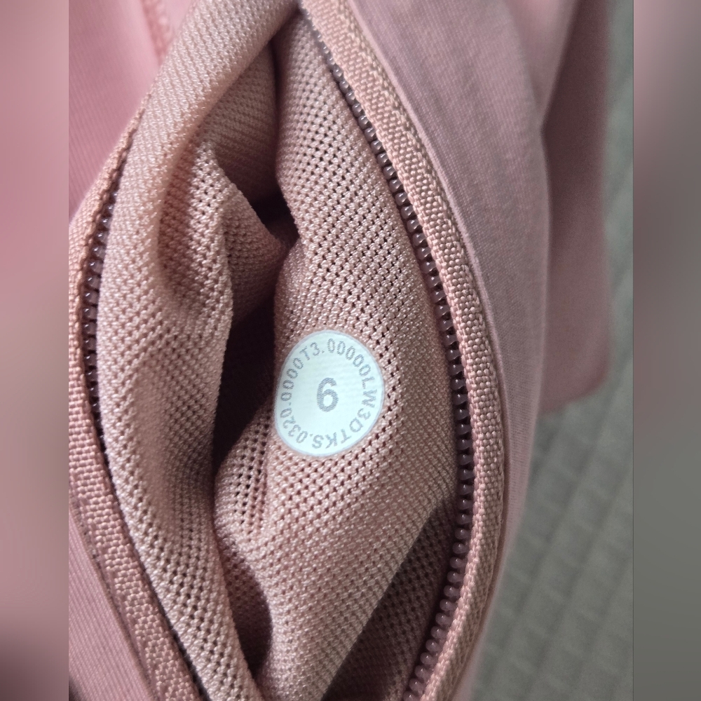 lululemon Break A Trail 1/2 Zip Pink Pastel Hooded Jacket - Picture 10 of 16
